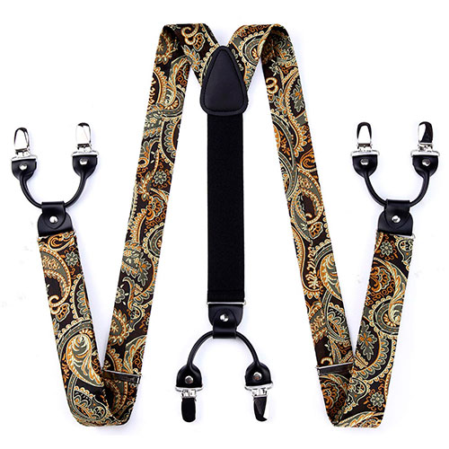 Подтяжки с узором paisley