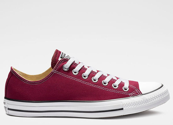 Кеды Converse бордового цвета