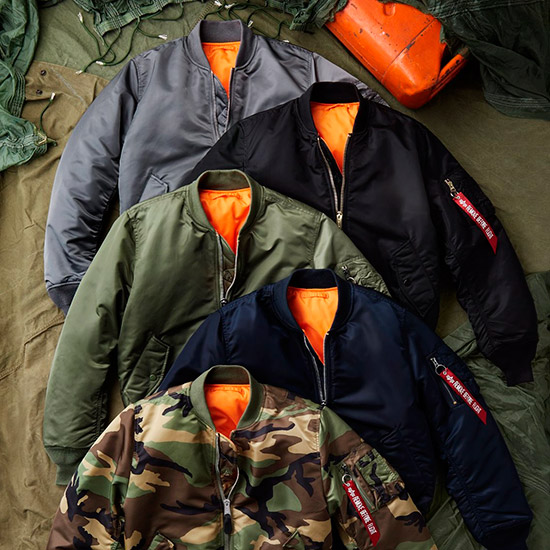 Одежда Alpha Industries бомберы