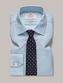 Hawes & Curtis Plain Blue Single Cuff 