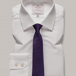 2Картинка Hawes & Curtis Plain White Single Cuff 