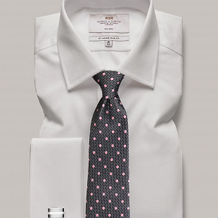2Картинка Hawes & Curtis Plain White Double Cuff 