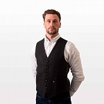 Картинка Hatman of Ireland Donegal Waistcoat Black Herringbone