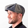 Hatman of Ireland Gatsby Cap Blue/Grey Multi