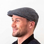 Картинка Hatman of Ireland Harris Tweed Flat Blue