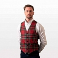 Hatman of Ireland Pure New Wool Waistcoat Royal Stewart