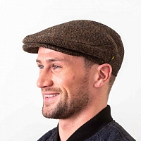 Картинка Hatman of Ireland Harris Tweed Flat Brown