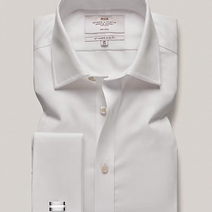3Картинка Hawes & Curtis Plain White Double Cuff 