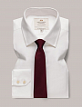 Hawes & Curtis Herringbone White Single Cuff 