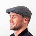 Hatman of Ireland Harris Tweed Flat Blue
