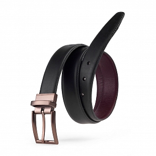 2Картинка British Belt Falcon Black/Merlot