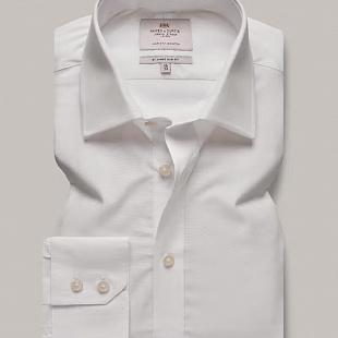 4Картинка Hawes & Curtis Plain White Single Cuff 