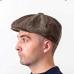 Картинка Hatman of Ireland Gatsby Cap Brown/Green Multi